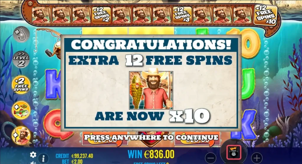 big bass splash 12 free spins