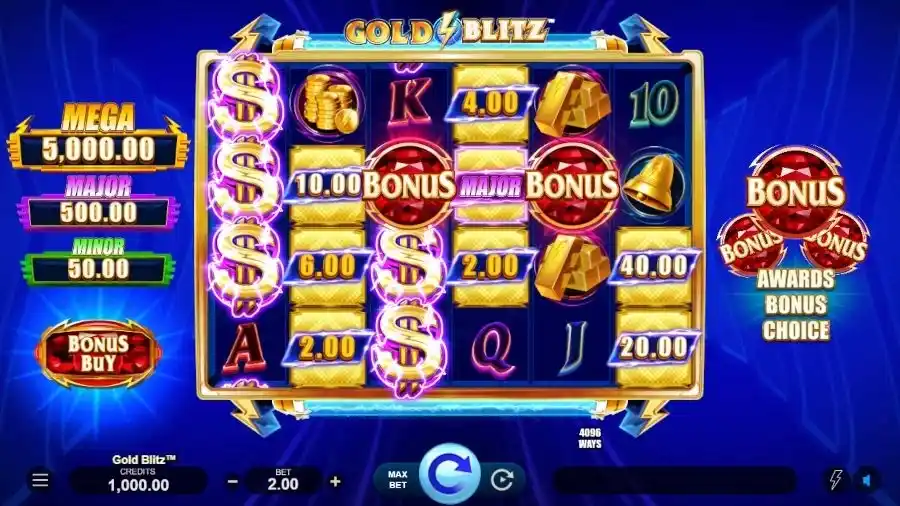 bonus gold blitz
