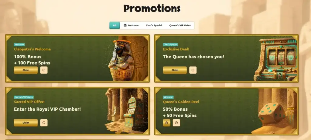 betcleo casino bonuses