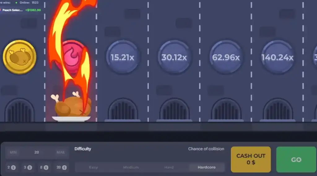 Chicken Road è una truffa? round perso con fiamme e moltiplicatori alti sul percorso