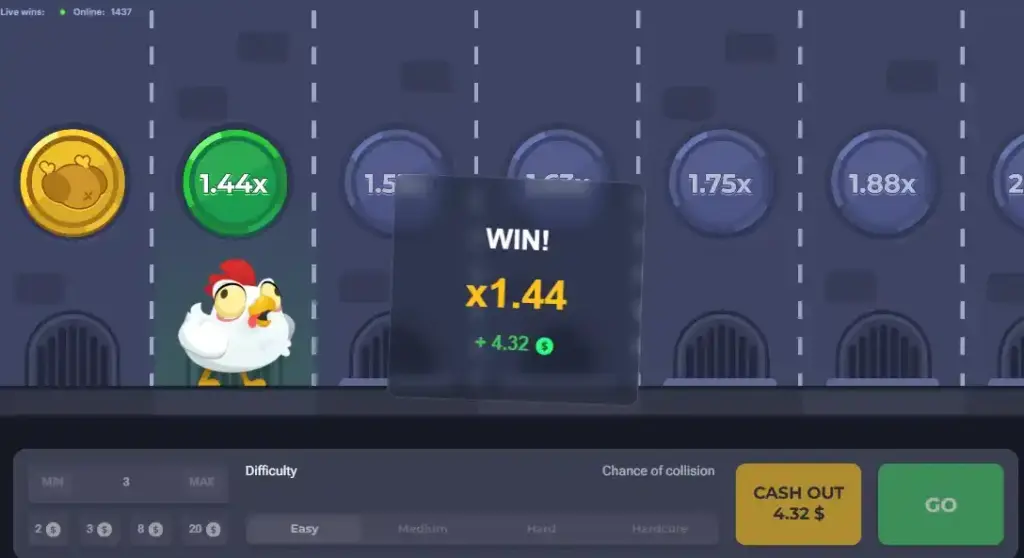 Chicken Road paga davvero? piccola vincita x1.44 con strategia di uscita anticipata